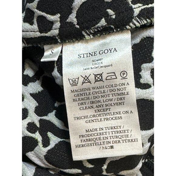 Stine Goya Lecce Mini Dress Womens S Black Multicolor Floral Jacquard Knit - Picture 13 of 13